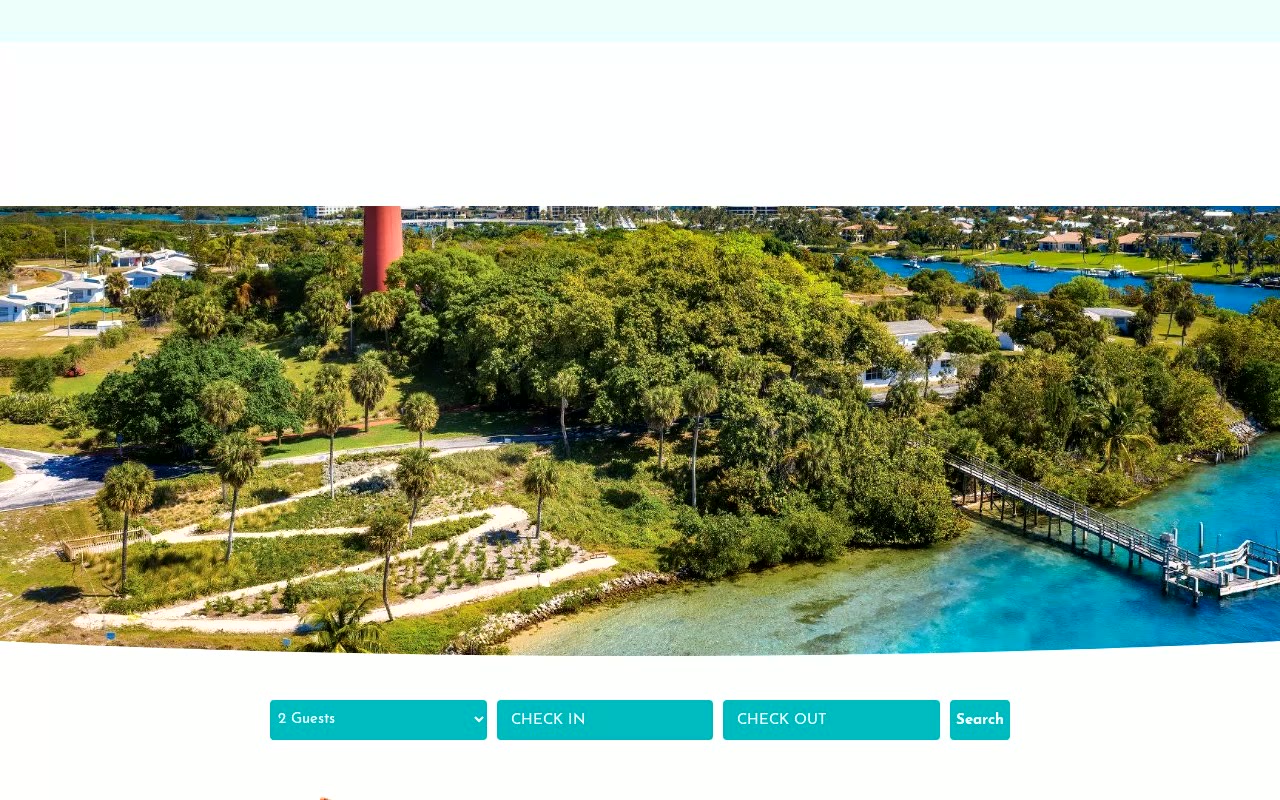 Jupiter Vacation Rentals live direct-booking website by Villa Marketers