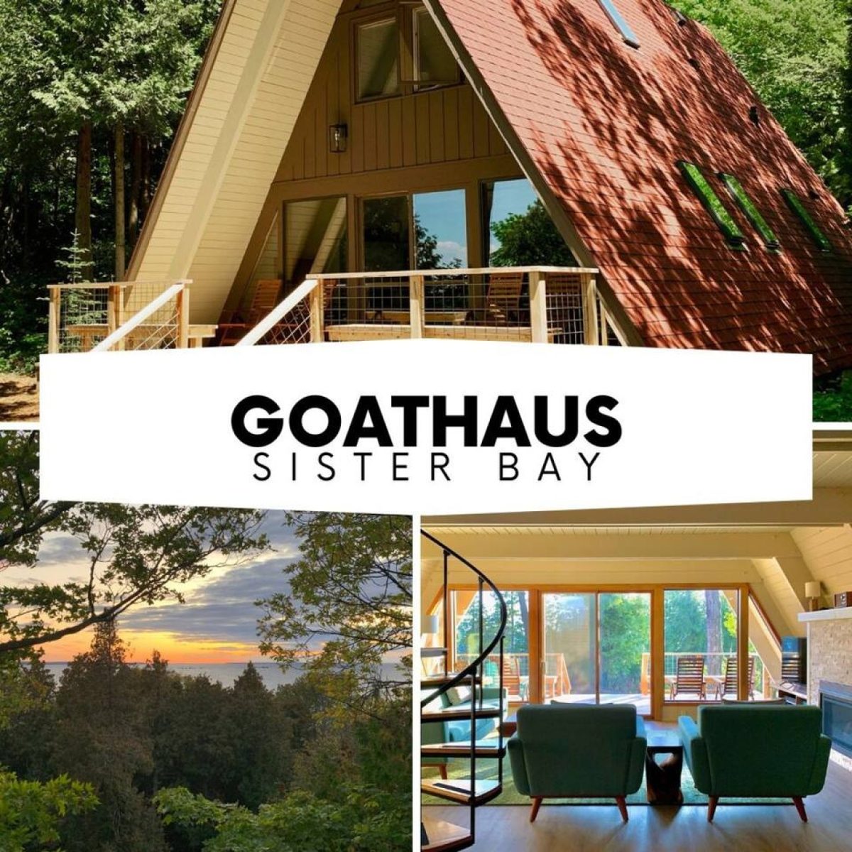 Goathaus A-frame — Northern Door Vacations listing in Sister Bay, Door County