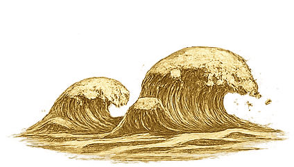 Gold wave icon from The Rather Shacks icon set