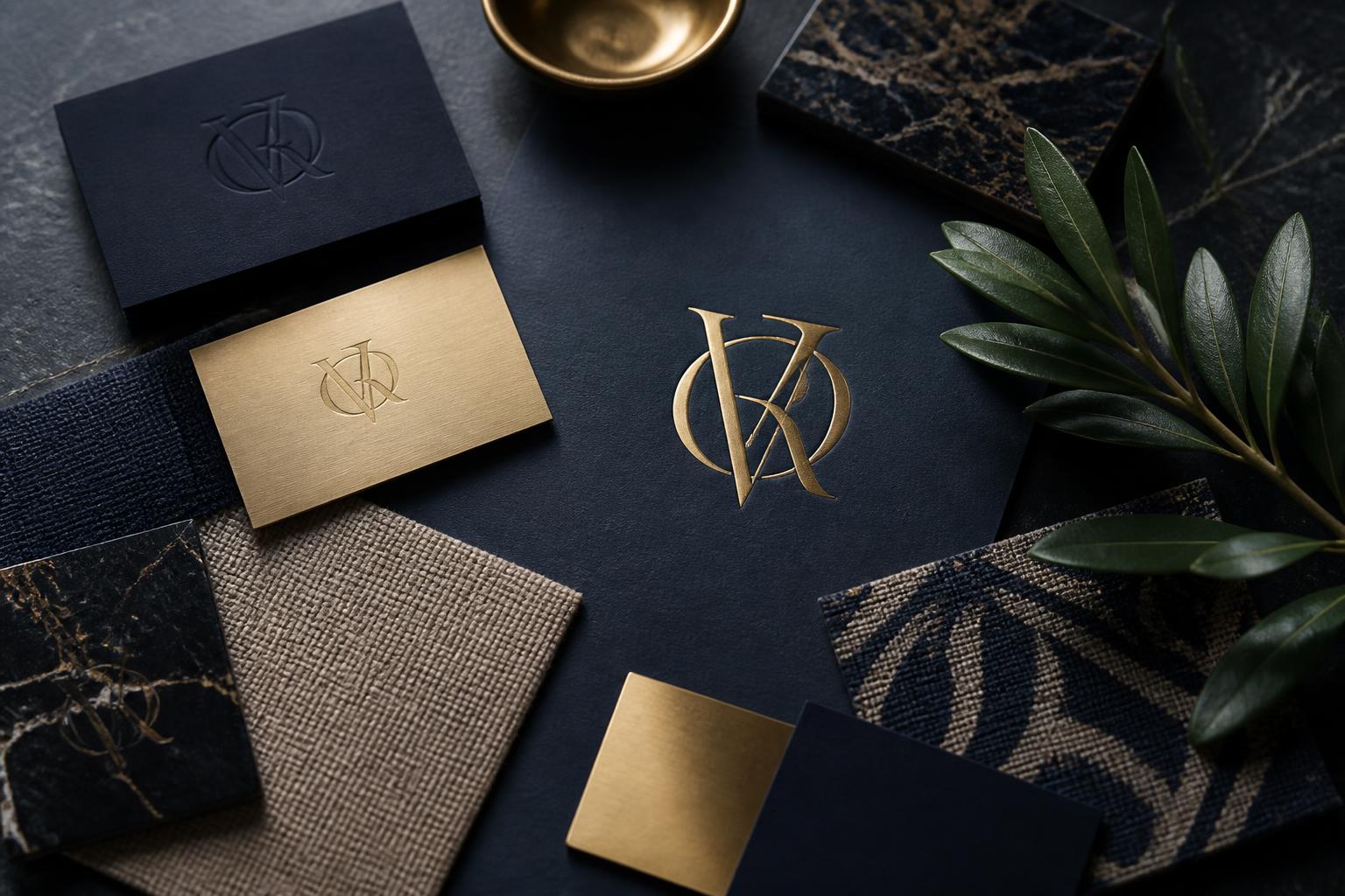Luxury vacation rental branding collateral